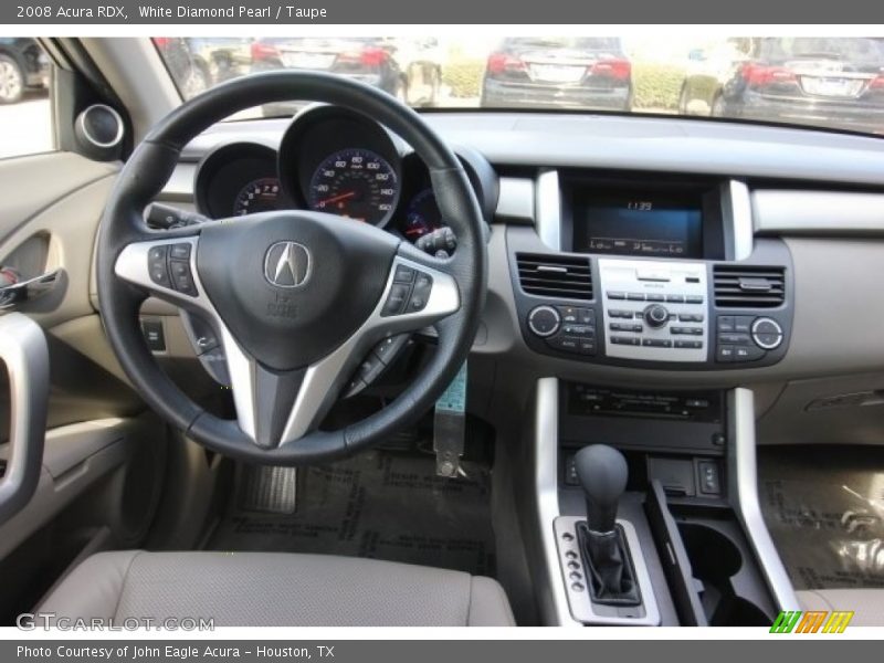 White Diamond Pearl / Taupe 2008 Acura RDX
