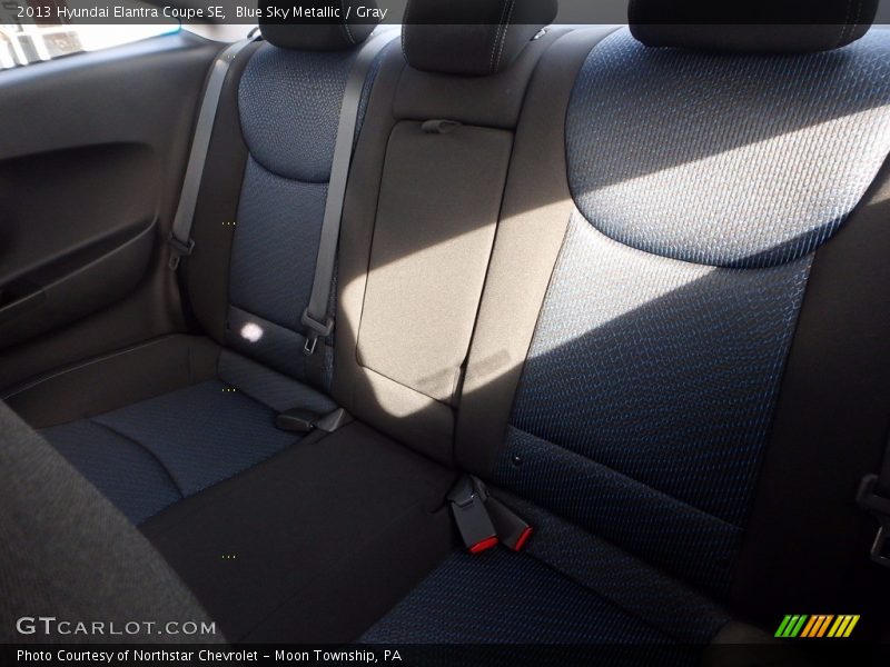 Blue Sky Metallic / Gray 2013 Hyundai Elantra Coupe SE