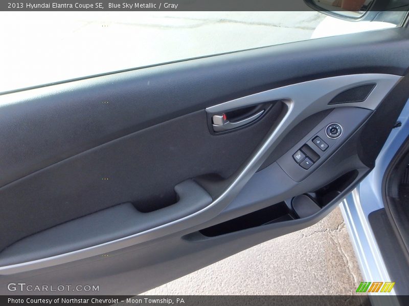 Blue Sky Metallic / Gray 2013 Hyundai Elantra Coupe SE