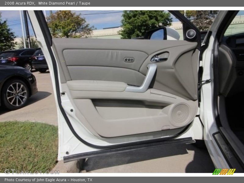 White Diamond Pearl / Taupe 2008 Acura RDX
