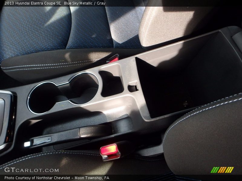 Blue Sky Metallic / Gray 2013 Hyundai Elantra Coupe SE
