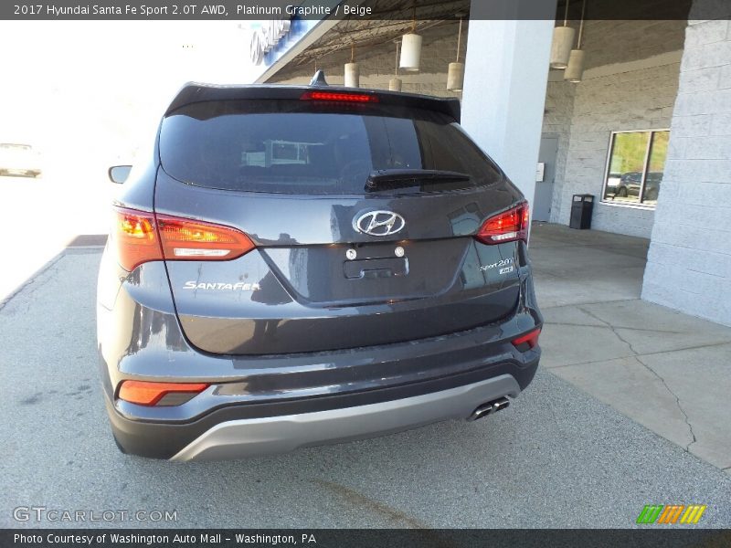 Platinum Graphite / Beige 2017 Hyundai Santa Fe Sport 2.0T AWD