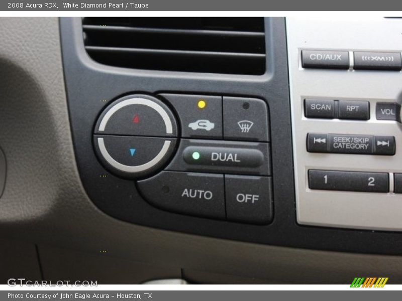 White Diamond Pearl / Taupe 2008 Acura RDX