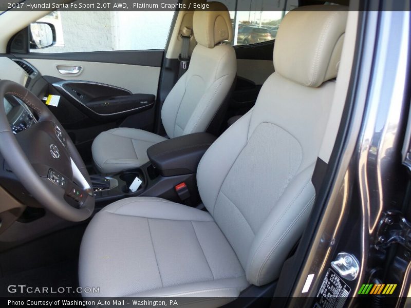 Platinum Graphite / Beige 2017 Hyundai Santa Fe Sport 2.0T AWD