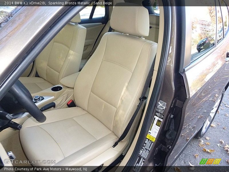 Sparkling Bronze Metallic / Sand Beige 2014 BMW X1 xDrive28i