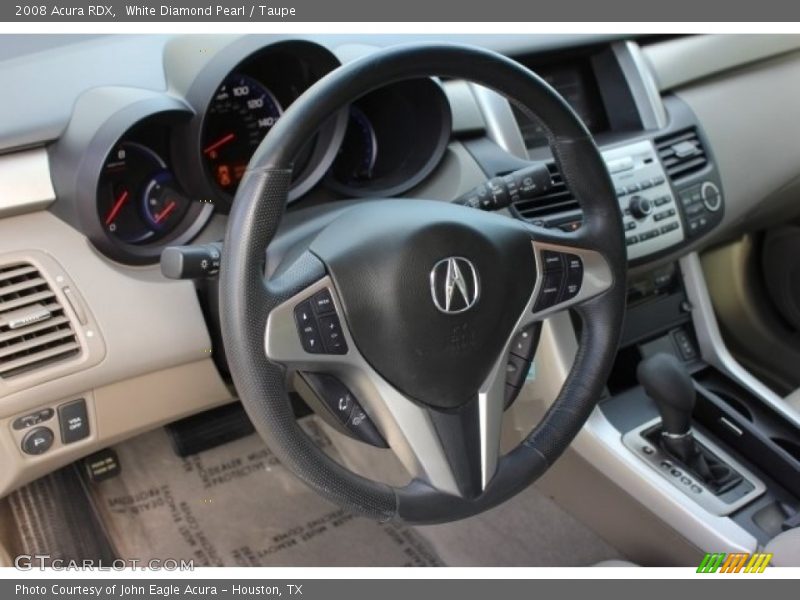 White Diamond Pearl / Taupe 2008 Acura RDX