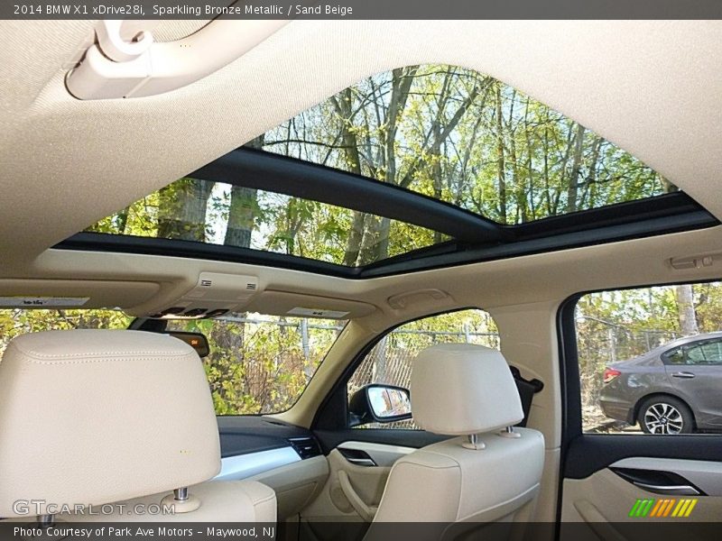 Sparkling Bronze Metallic / Sand Beige 2014 BMW X1 xDrive28i