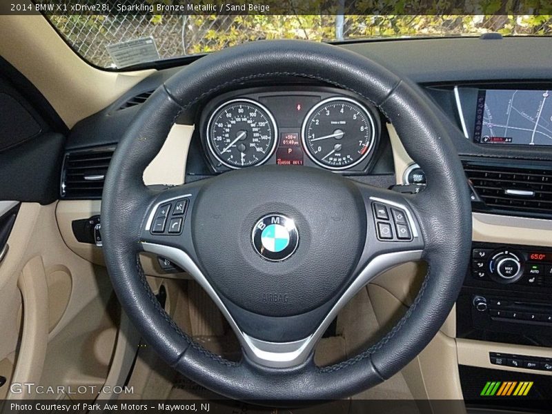 Sparkling Bronze Metallic / Sand Beige 2014 BMW X1 xDrive28i