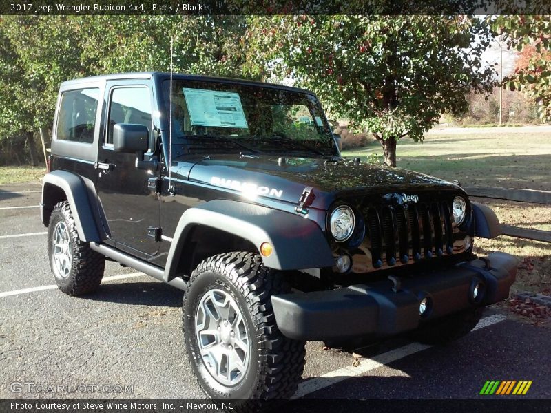 Black / Black 2017 Jeep Wrangler Rubicon 4x4