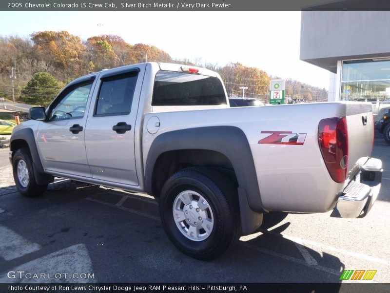 Silver Birch Metallic / Very Dark Pewter 2005 Chevrolet Colorado LS Crew Cab