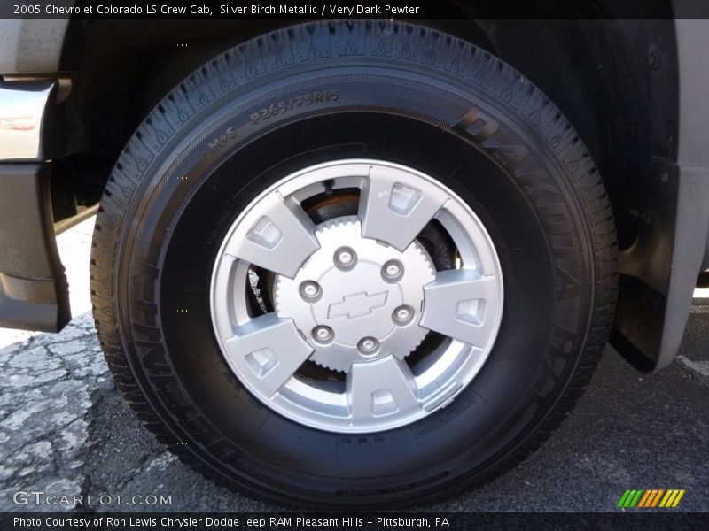 Silver Birch Metallic / Very Dark Pewter 2005 Chevrolet Colorado LS Crew Cab