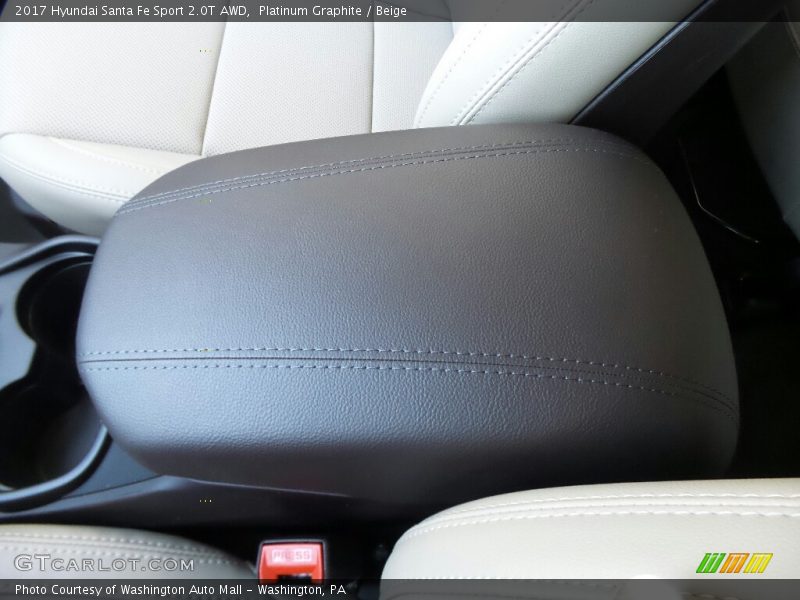 Platinum Graphite / Beige 2017 Hyundai Santa Fe Sport 2.0T AWD