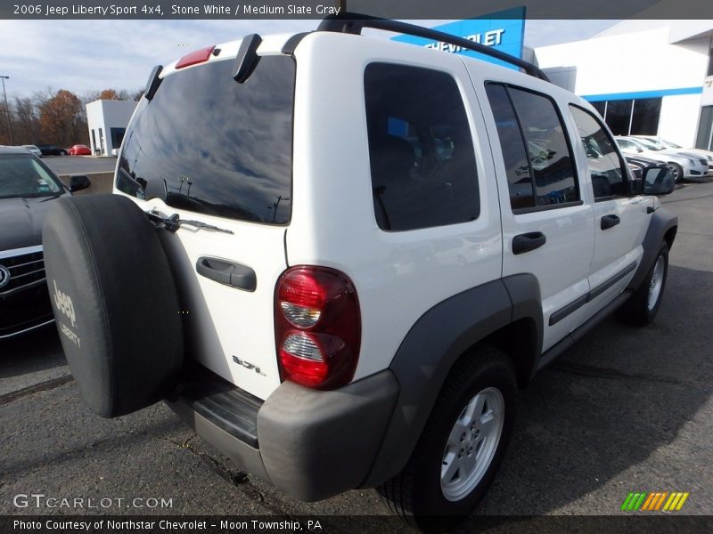 Stone White / Medium Slate Gray 2006 Jeep Liberty Sport 4x4