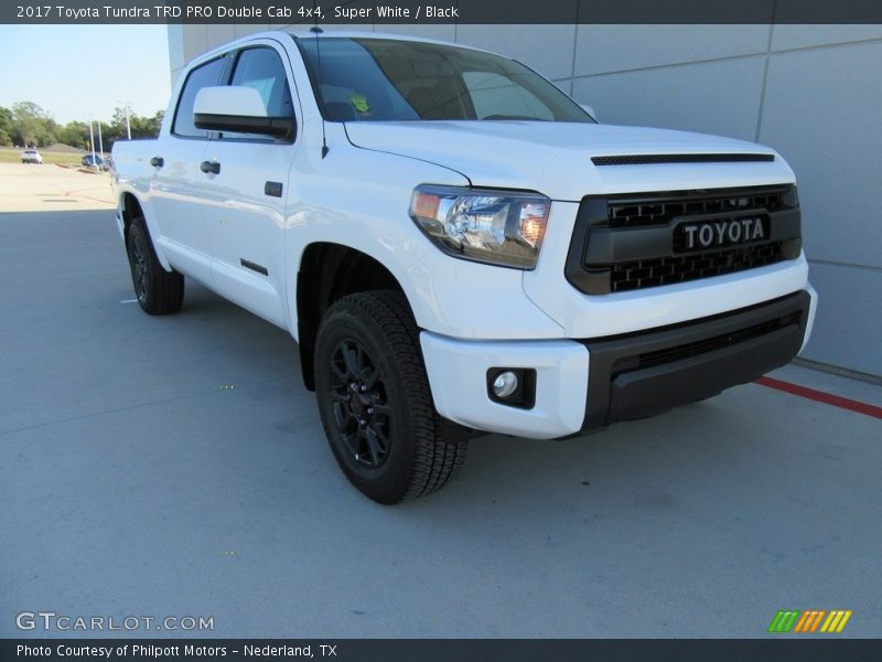Super White / Black 2017 Toyota Tundra TRD PRO Double Cab 4x4