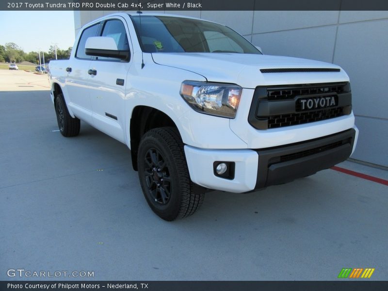 Super White / Black 2017 Toyota Tundra TRD PRO Double Cab 4x4