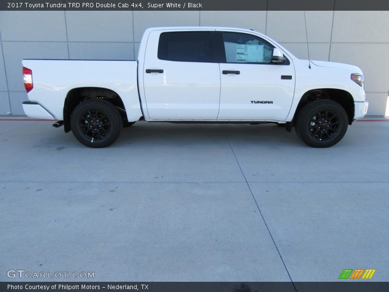 Super White / Black 2017 Toyota Tundra TRD PRO Double Cab 4x4