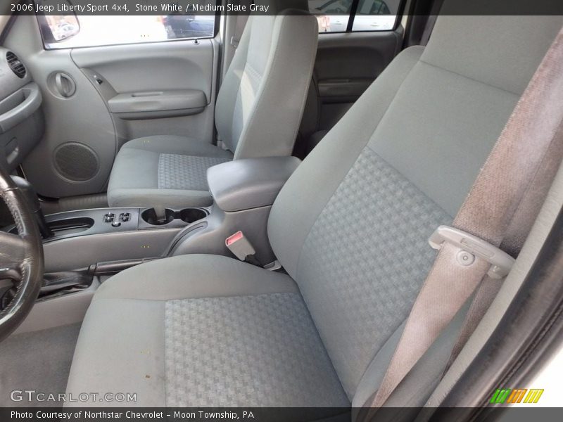 Stone White / Medium Slate Gray 2006 Jeep Liberty Sport 4x4