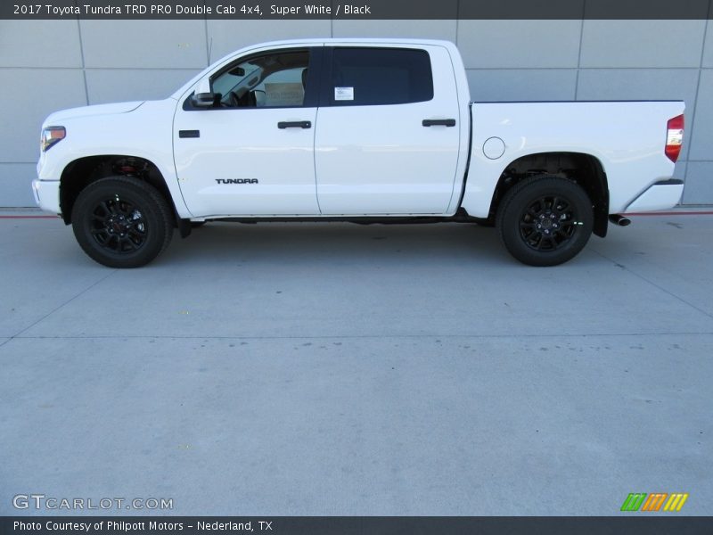 Super White / Black 2017 Toyota Tundra TRD PRO Double Cab 4x4