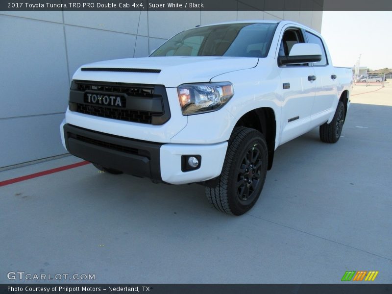 Super White / Black 2017 Toyota Tundra TRD PRO Double Cab 4x4