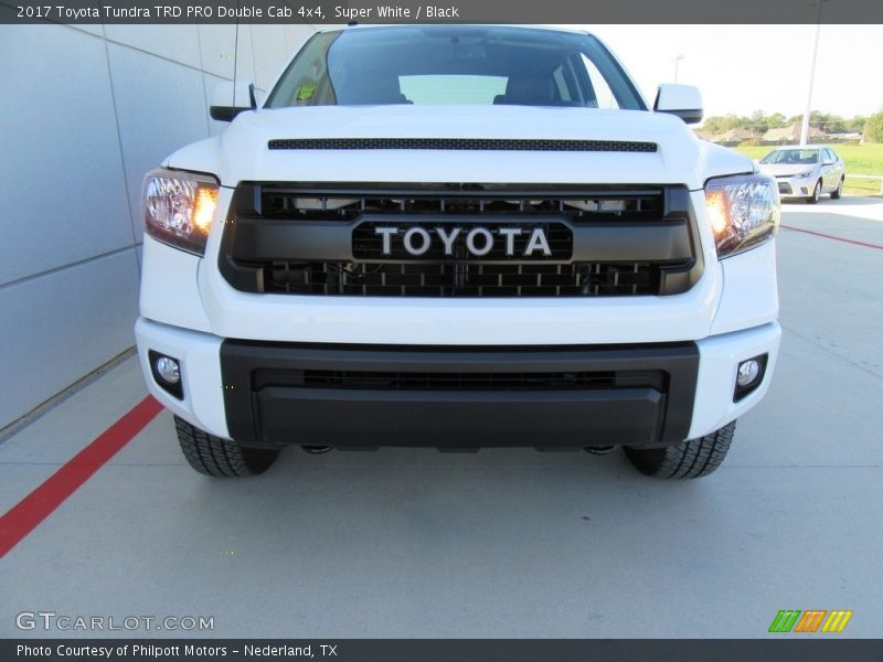 Super White / Black 2017 Toyota Tundra TRD PRO Double Cab 4x4