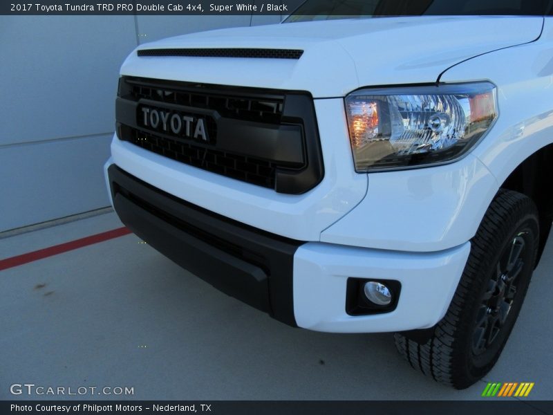 Super White / Black 2017 Toyota Tundra TRD PRO Double Cab 4x4