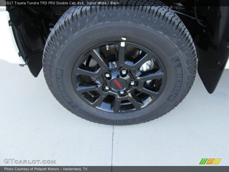 Super White / Black 2017 Toyota Tundra TRD PRO Double Cab 4x4