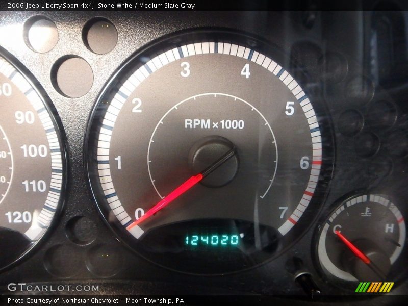 Stone White / Medium Slate Gray 2006 Jeep Liberty Sport 4x4