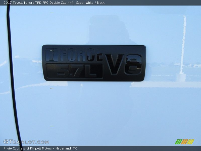 Super White / Black 2017 Toyota Tundra TRD PRO Double Cab 4x4