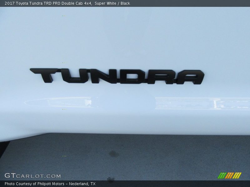 Super White / Black 2017 Toyota Tundra TRD PRO Double Cab 4x4