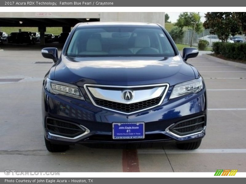 Fathom Blue Pearl / Graystone 2017 Acura RDX Technology