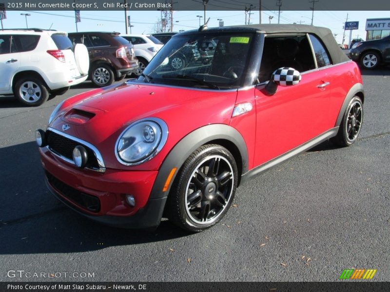 Chili Red / Carbon Black 2015 Mini Convertible Cooper S