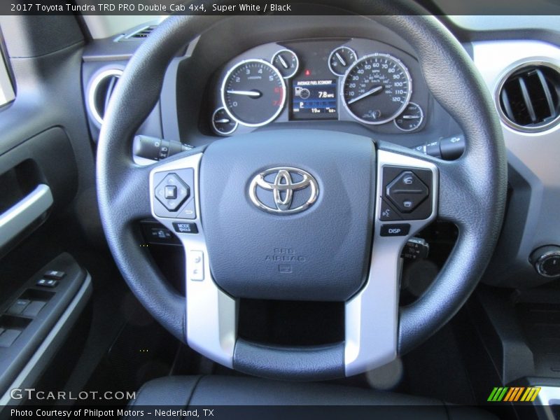 Super White / Black 2017 Toyota Tundra TRD PRO Double Cab 4x4