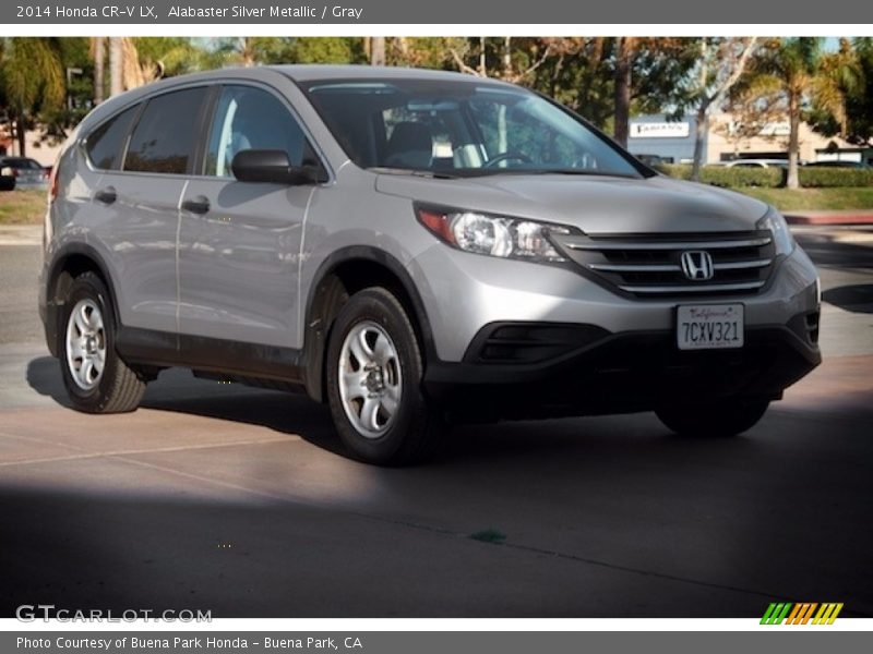 Alabaster Silver Metallic / Gray 2014 Honda CR-V LX