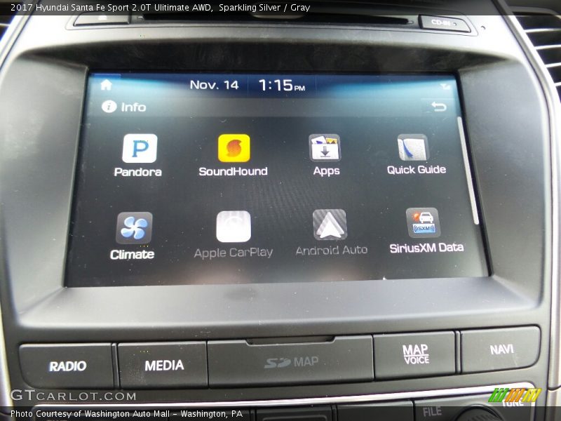 Controls of 2017 Santa Fe Sport 2.0T Ulitimate AWD