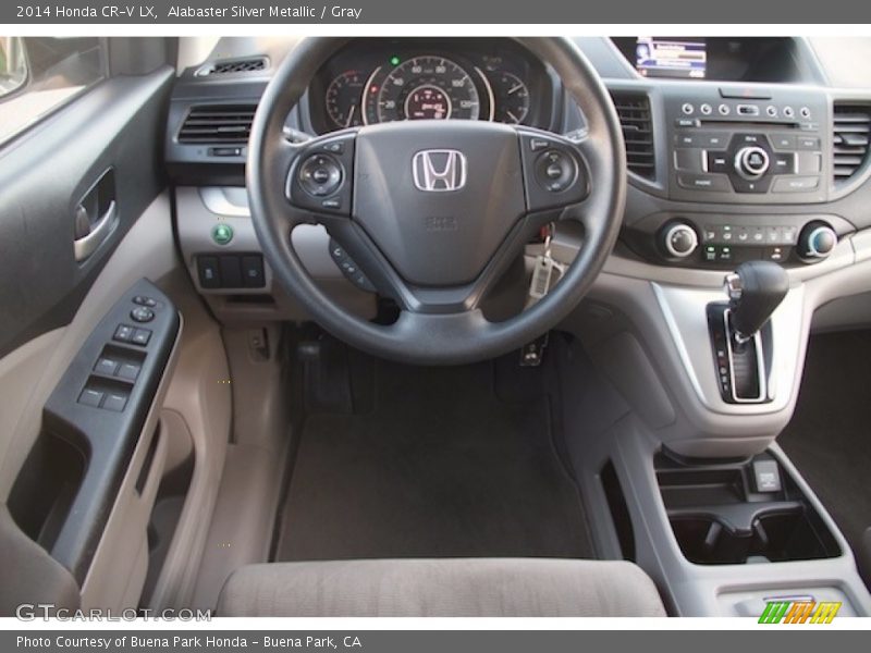 Alabaster Silver Metallic / Gray 2014 Honda CR-V LX