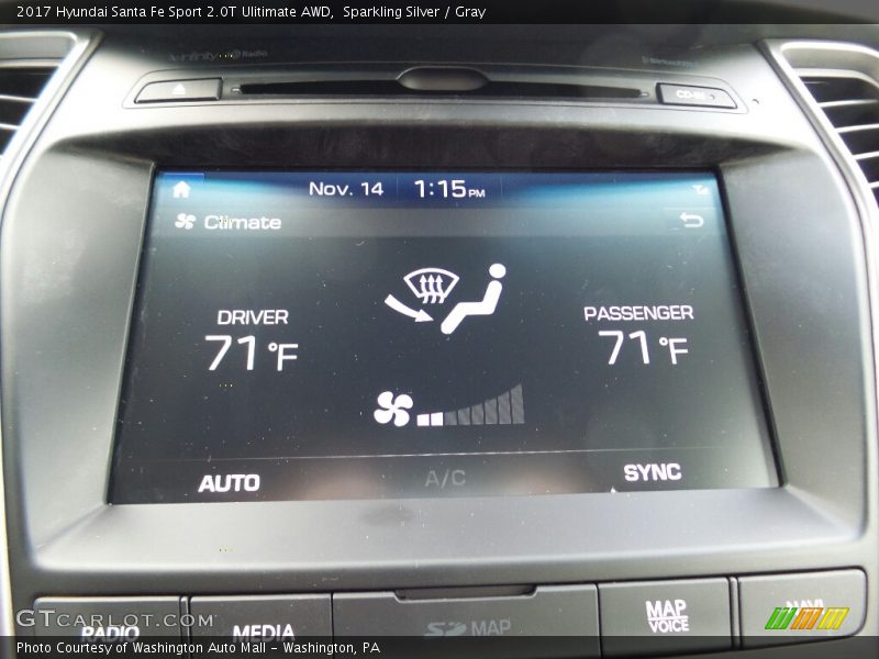 Controls of 2017 Santa Fe Sport 2.0T Ulitimate AWD