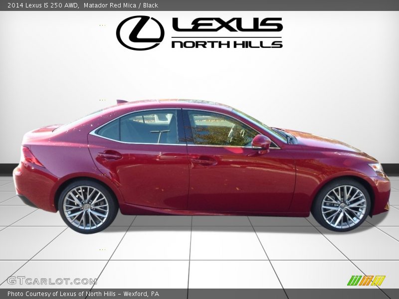 Matador Red Mica / Black 2014 Lexus IS 250 AWD