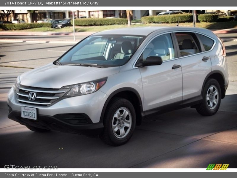 Alabaster Silver Metallic / Gray 2014 Honda CR-V LX