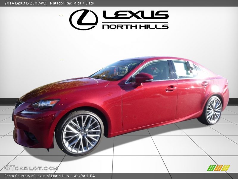 Matador Red Mica / Black 2014 Lexus IS 250 AWD