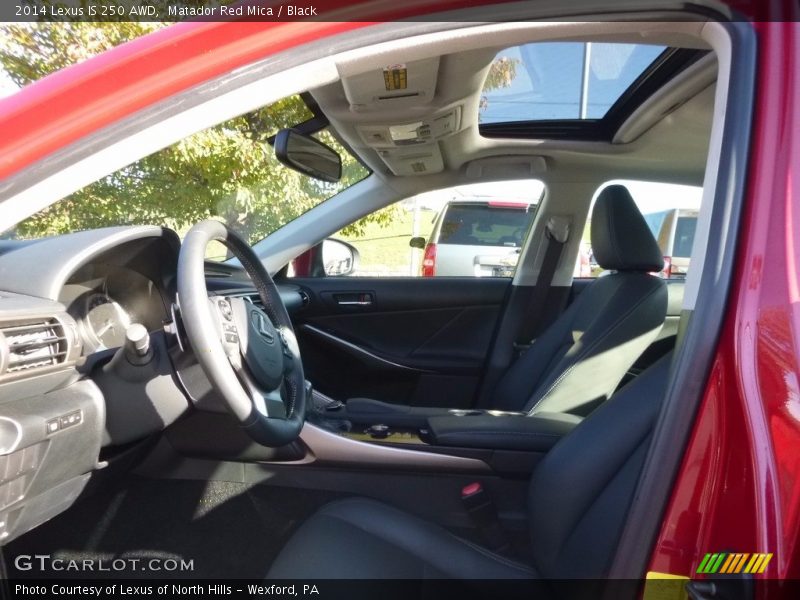 Matador Red Mica / Black 2014 Lexus IS 250 AWD