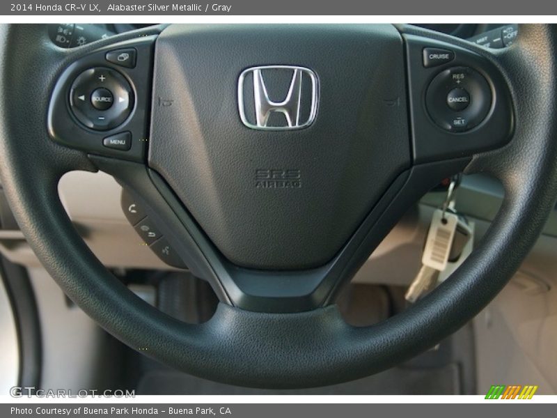 Alabaster Silver Metallic / Gray 2014 Honda CR-V LX