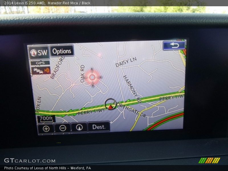 Matador Red Mica / Black 2014 Lexus IS 250 AWD