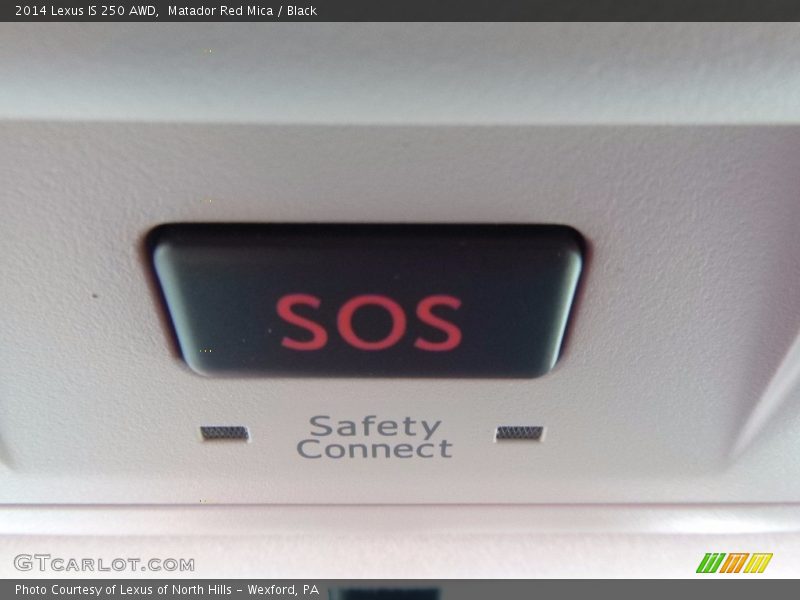 Matador Red Mica / Black 2014 Lexus IS 250 AWD
