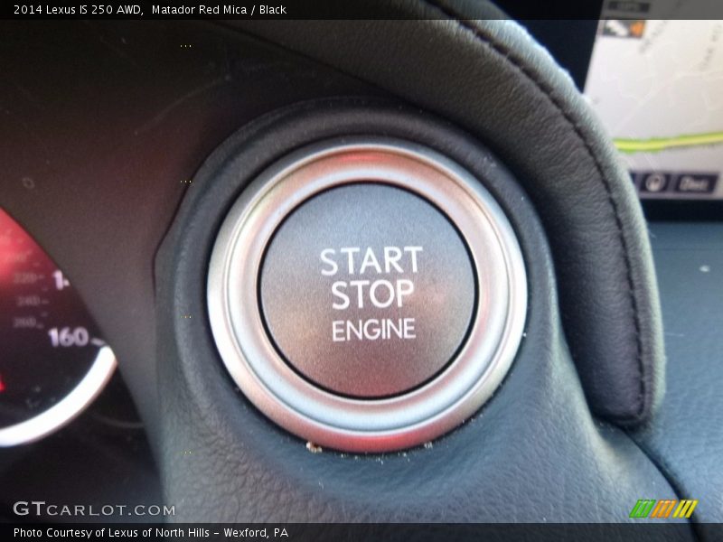Matador Red Mica / Black 2014 Lexus IS 250 AWD
