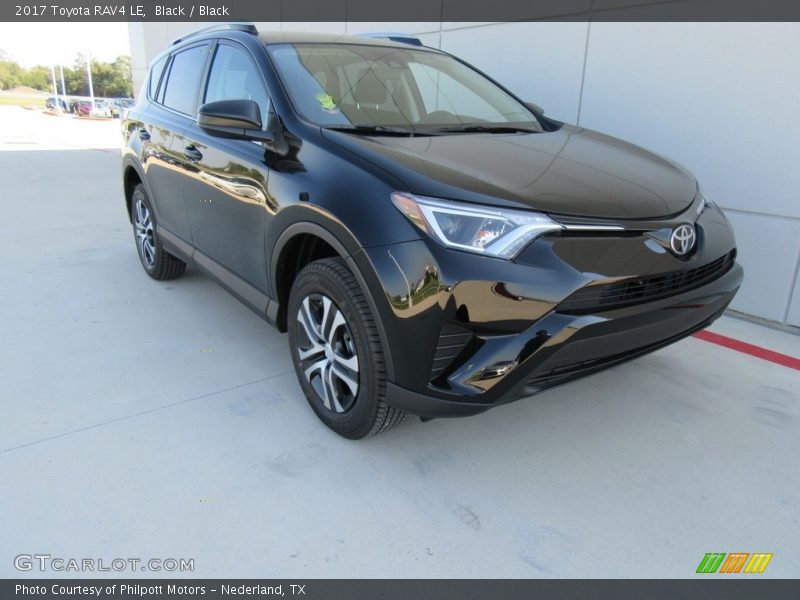 Black / Black 2017 Toyota RAV4 LE