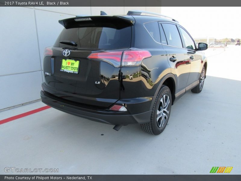 Black / Black 2017 Toyota RAV4 LE