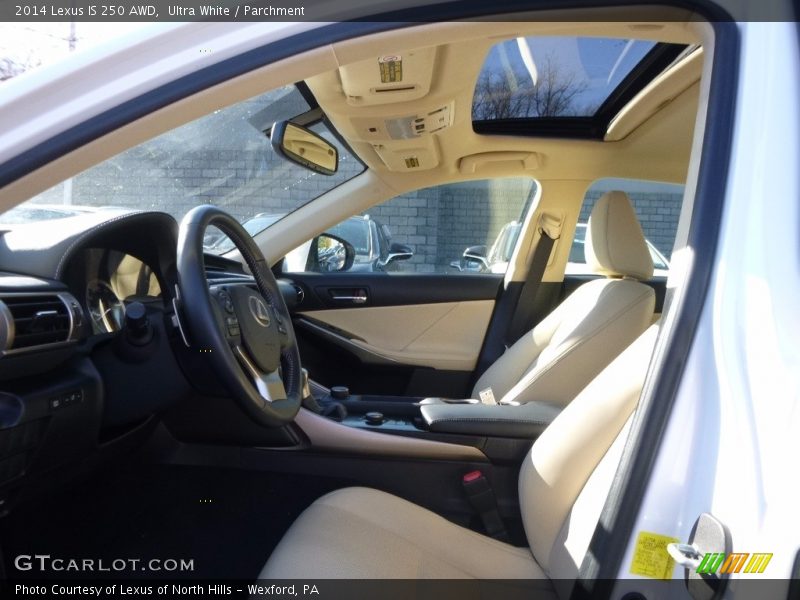 Ultra White / Parchment 2014 Lexus IS 250 AWD