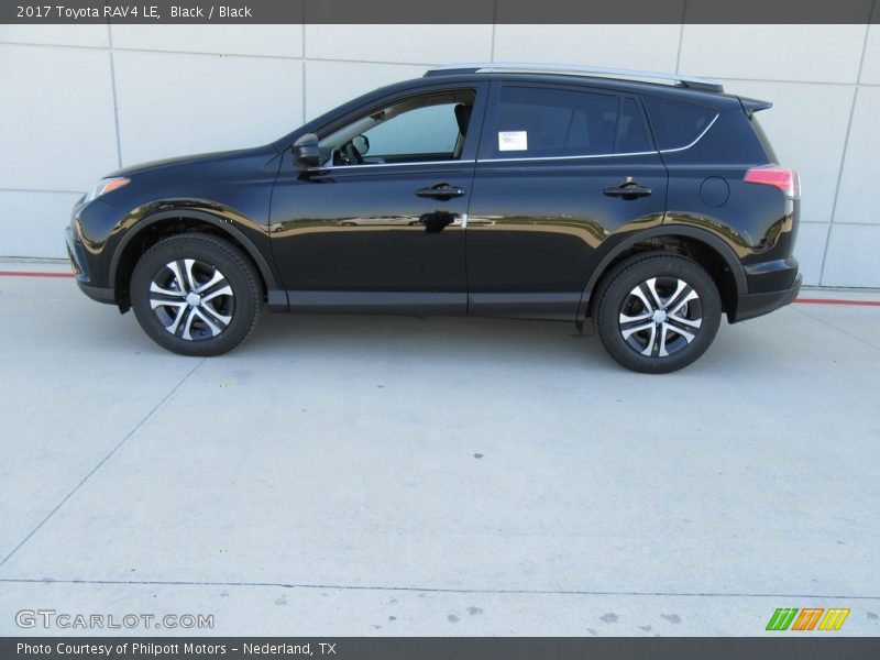 Black / Black 2017 Toyota RAV4 LE