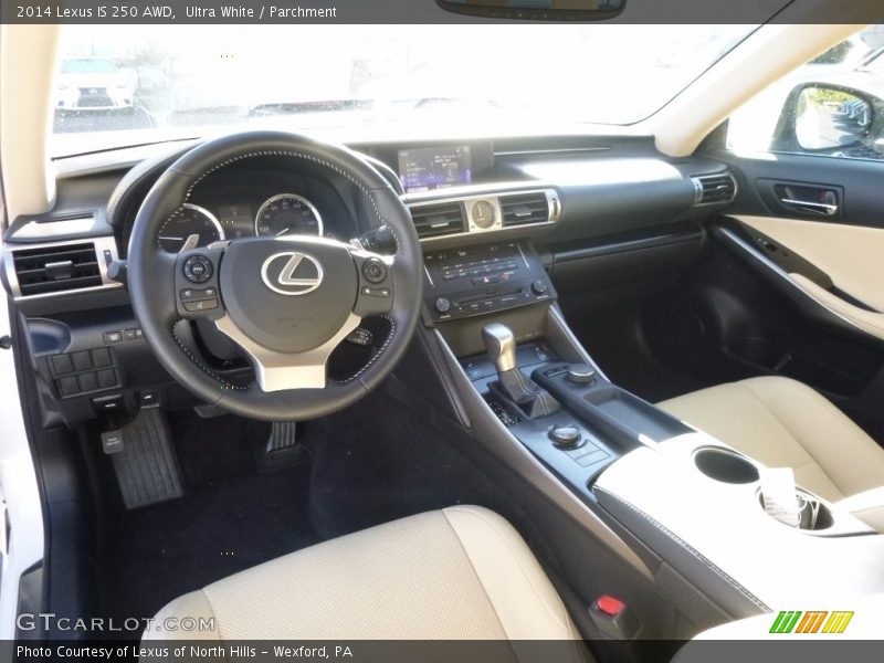Ultra White / Parchment 2014 Lexus IS 250 AWD