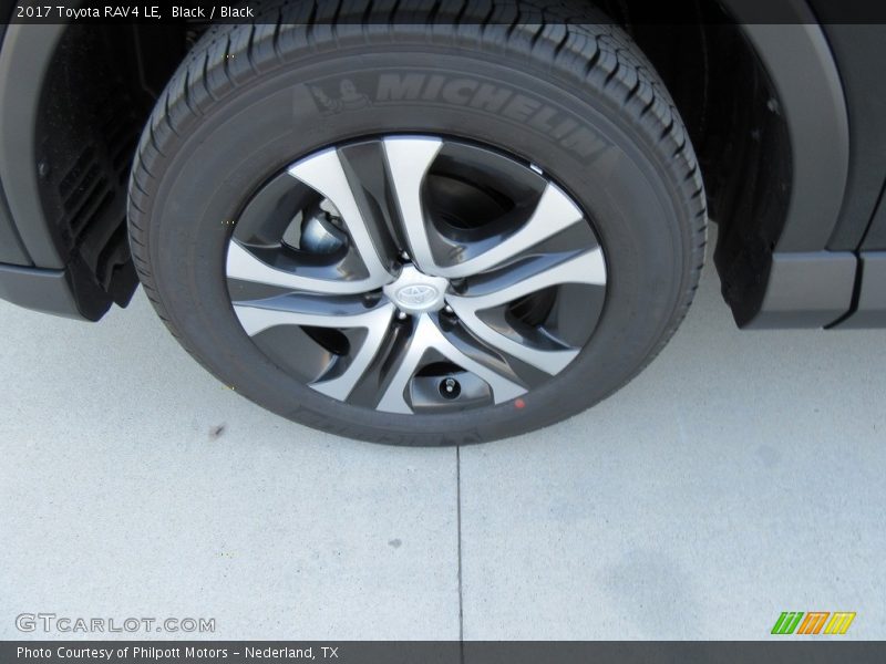 Black / Black 2017 Toyota RAV4 LE